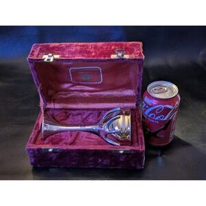 Rosenthal Silver Chalice‎ Goblet Wine Cup With Velvet Lined Presentation Box